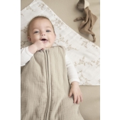 Gevoerde Baby Slaapzak Pre-washed Hydrofiel - Sand - 70c