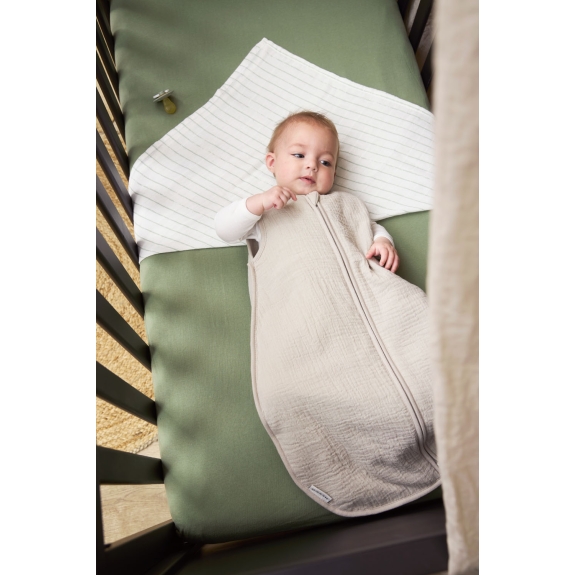 Baby Slaapzak Gevoerd Pre-washed Hydrofiel Uni - Greige