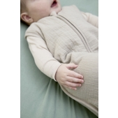 Baby Slaapzak Gevoerd Pre-washed Hydrofiel Uni - Greige