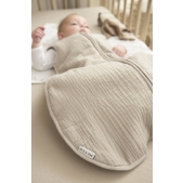 Baby Slaapzak Gevoerd Hydrofiel Uni - Sand - 60cm