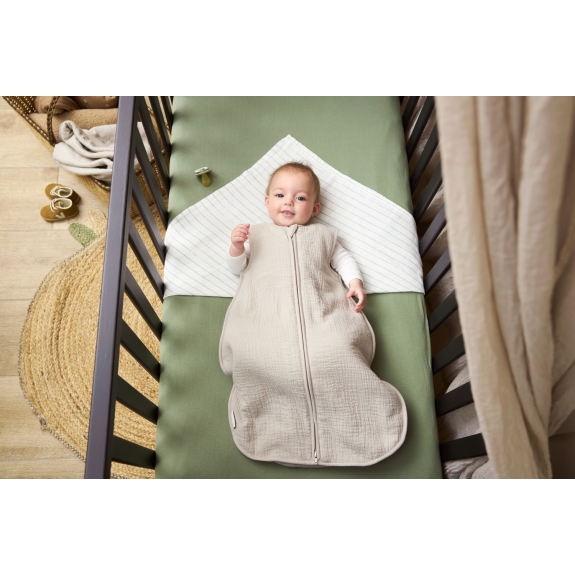 Baby Slaapzak Gevoerd Pre-Washed Hydrofiel Uni - Greige