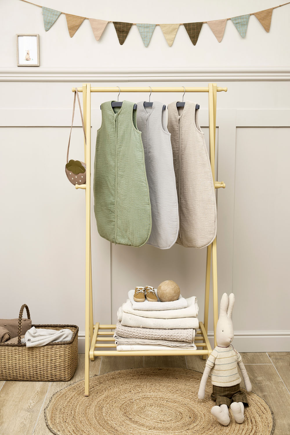 Baby Slaapzak Pre-Washed Hydrofiel - Olive Green - 110cm