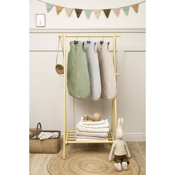 Baby Slaapzak Gevoerd Pre-Washed Hydrofiel Uni - Olive G