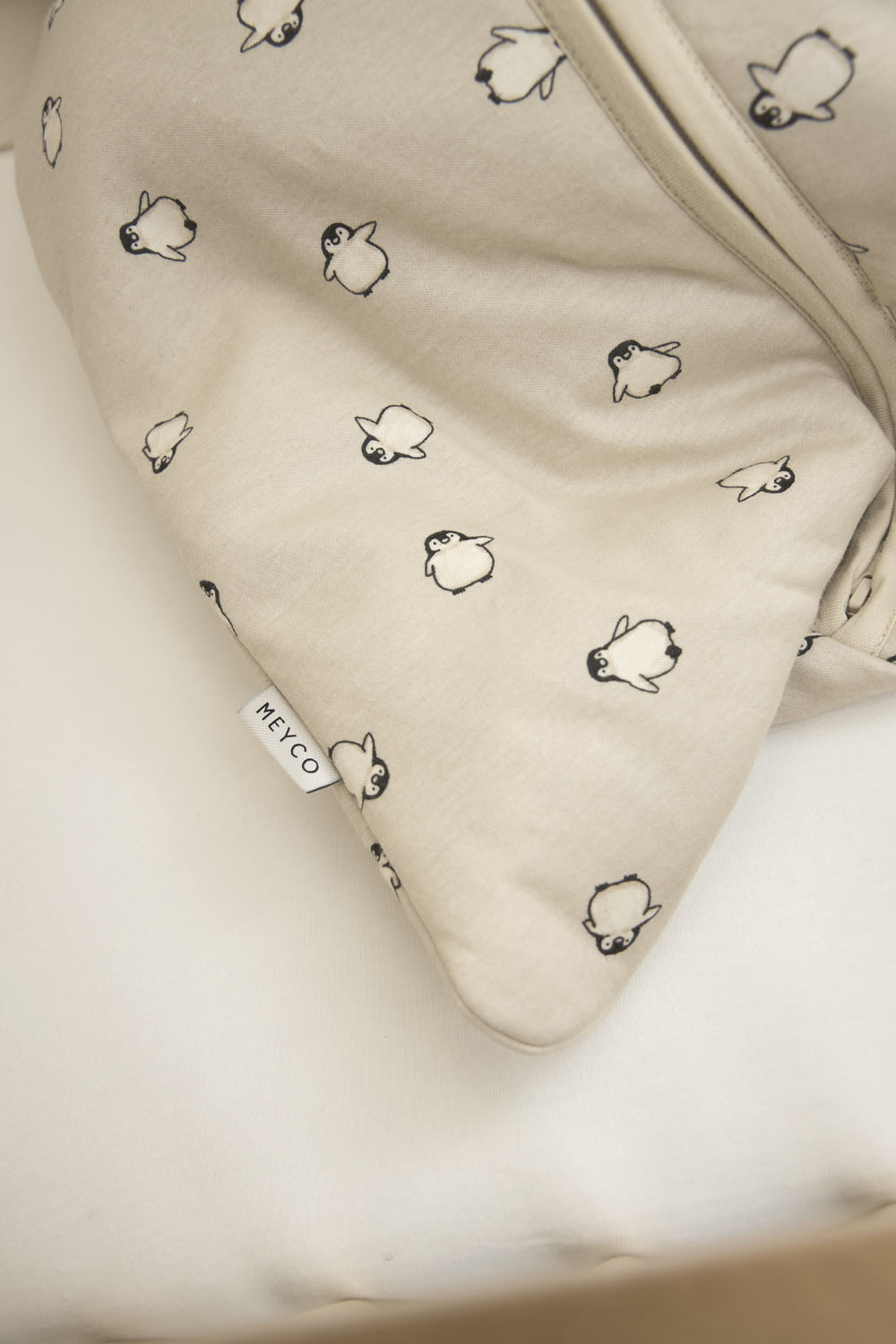 Baby Slaapzak Afritsbare Mouwen Penguin - Soft Sand