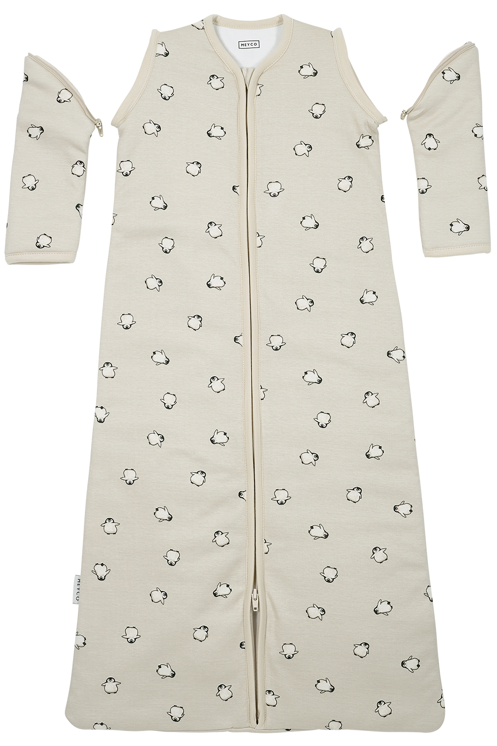 Baby Slaapzak Afritsbare Mouwen Penguin - Soft Sand - afbeelding 5