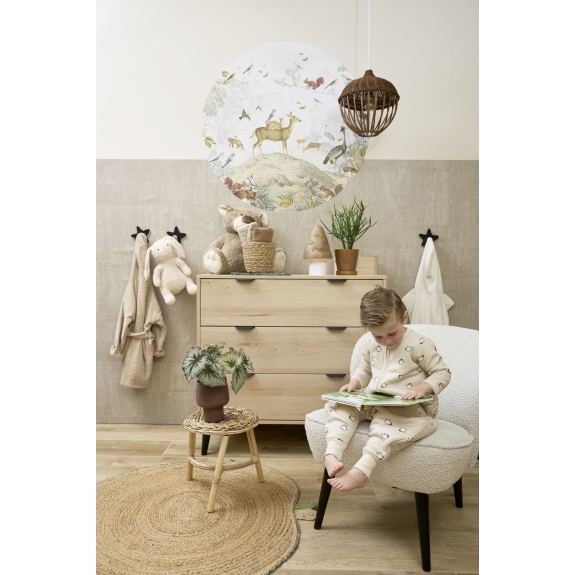 Meyco - Baby Winter Slaapoverall Penguin Soft Sand 80cm