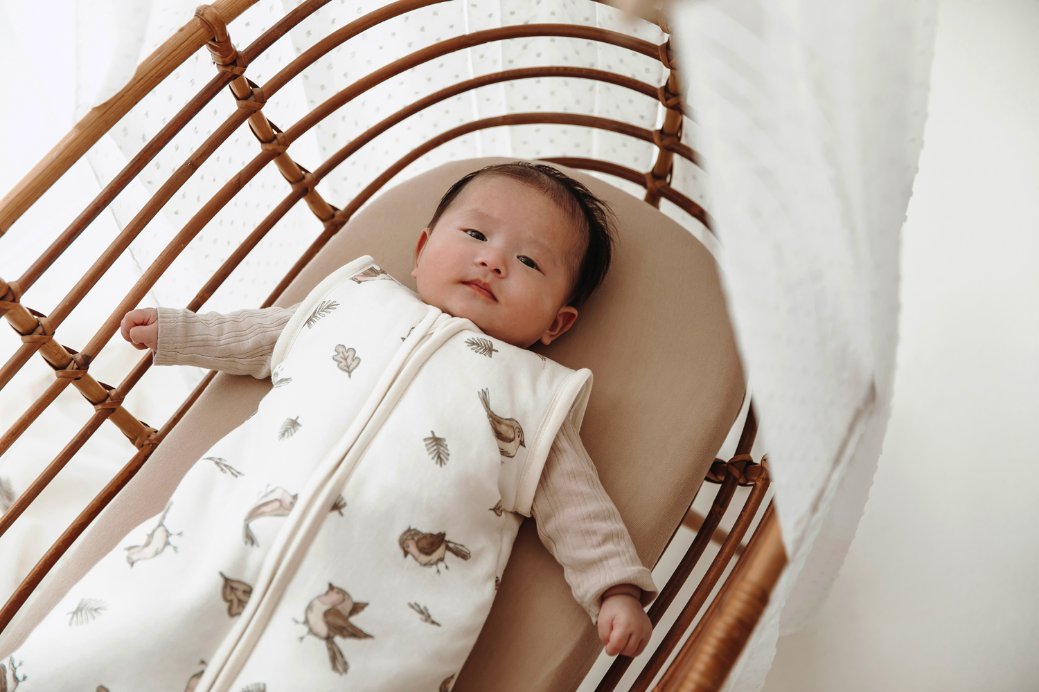 Baby Slaapzak Afritsbare Mouwen Robin - Multicolour - 70