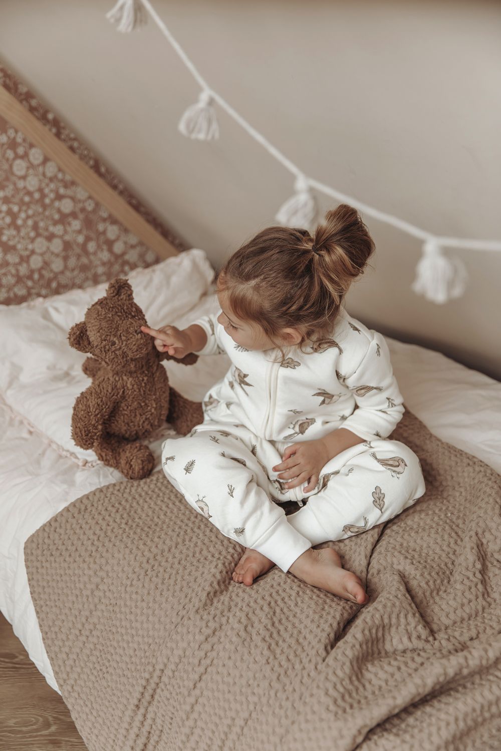 Baby Winter Slaapoverall Met Vaste Mouw Robin - Multicol