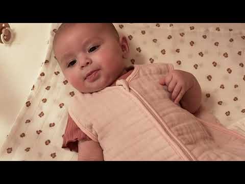 Zomerslaapzak voor Baby Pre-washed Hydrofiel Uni - Sand - afbeelding 3