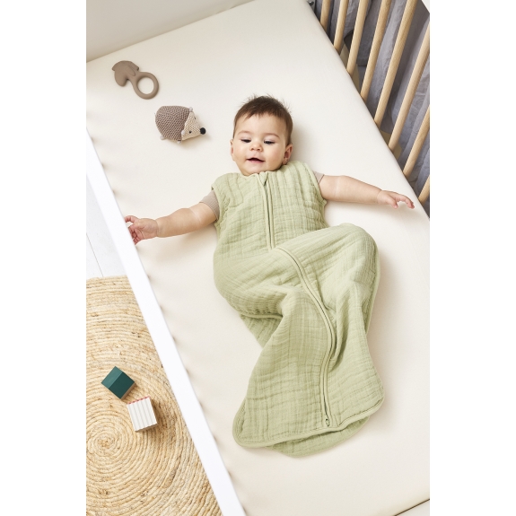 Zomerslaapzak voor Baby's - Soft Olive - 110cm - 0.5 TOG
