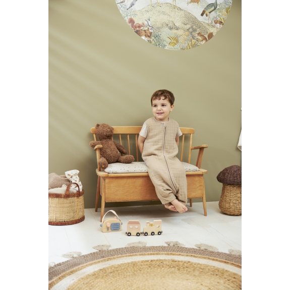 Meyco - Zomer Slaapoverall voor Baby's - Sand - 104cm