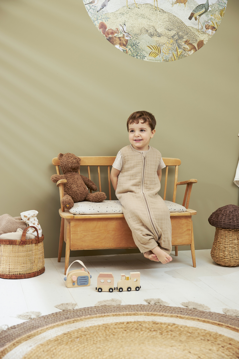 Zomer Slaapoverall voor Baby's - Sand - 104cm - afbeelding 6