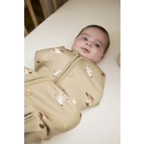 Inbakerslaapzak Forest Animals - Sand - 70cm - 0.3 TOG