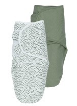 SwaddleMeyco Inbakerdoek 2-Pack Cheetah/Uni - Forest Gre