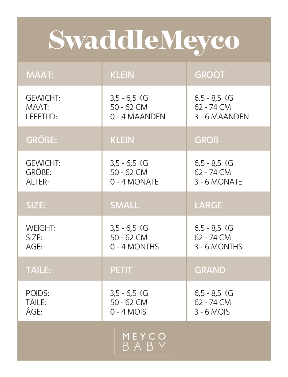 Swaddle Inbakerdoek 2-Pack Branches - Sand - 0-3 Maanden - afbeelding 2
