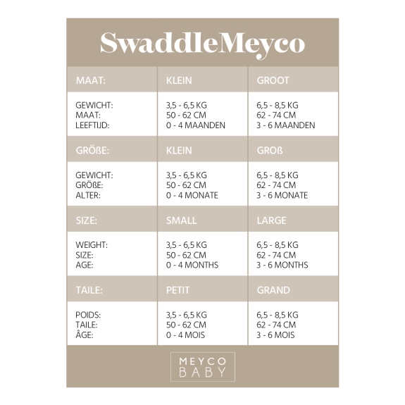 Meyco - Inbakerdoek Branches - Sand - 0-3 Maanden