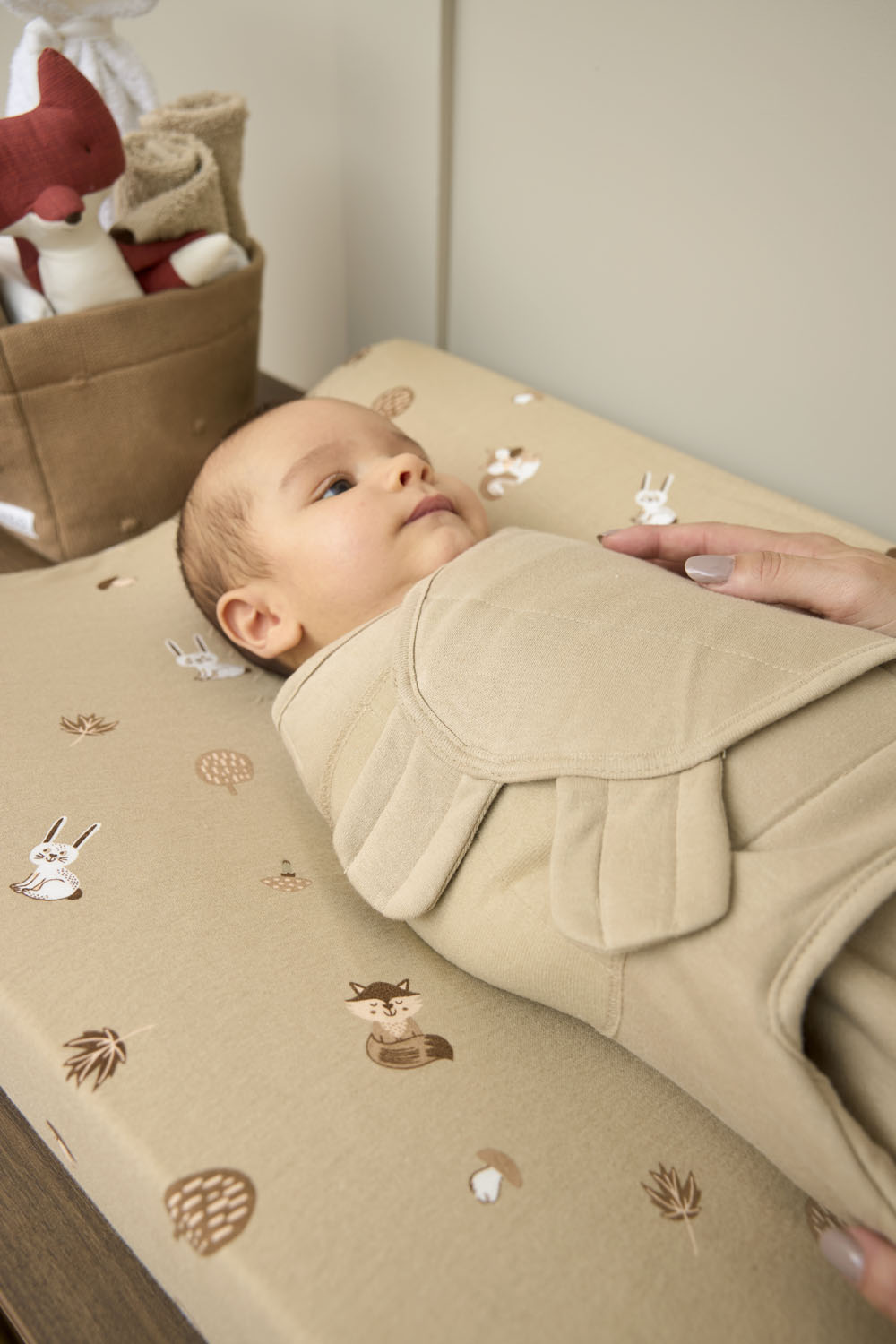 SwaddleMeyco Gevoerde Inbakerdoek - Sand - 0-3 Maanden - afbeelding 4
