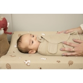 SwaddleMeyco Gevoerde Inbakerdoek - Sand - 0-3 Maanden