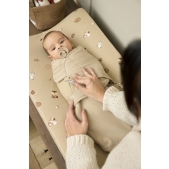 SwaddleMeyco Gevoerde Inbakerdoek - Sand - 0-3 Maanden