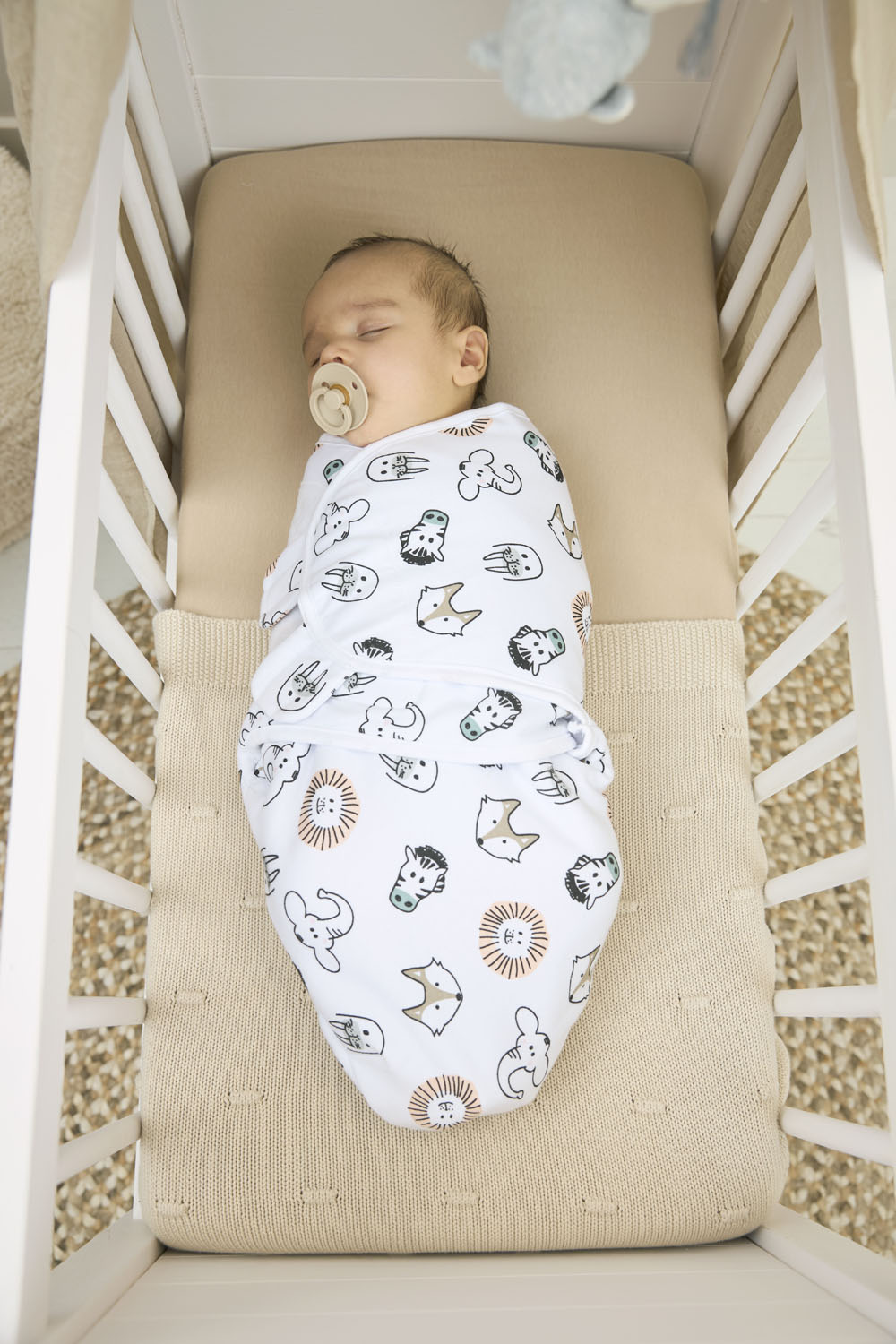 Gevoerde SwaddleMeyco Inbakerdoek Animal - Multicolour - afbeelding 4