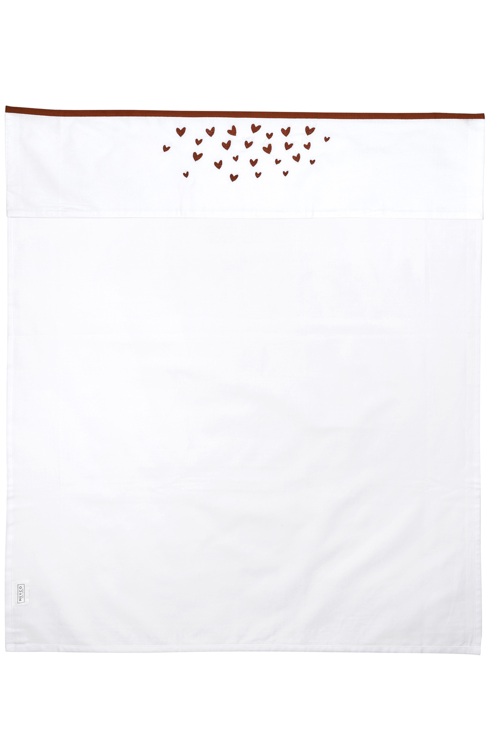 Wieglaken met Hartjes - Camel - 75x100cm