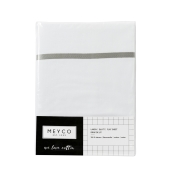 Meyco - Ledikantlaken met Bies - Grijs - 100x150cm