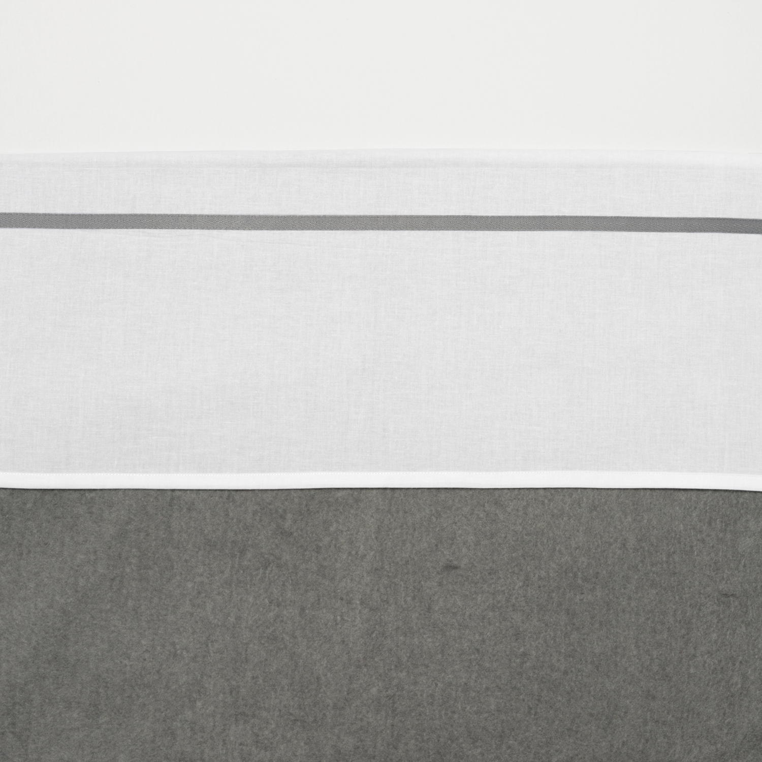 Ledikantlaken met Bies - Grijs - 100x150cm - afbeelding 2