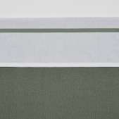 Ledikantlaken met Bies - Forest Green - 100x150cm