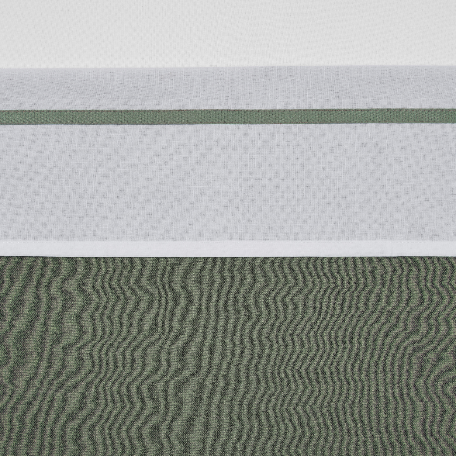 Ledikantlaken met Bies - Forest Green - 100x150cm - afbeelding 2