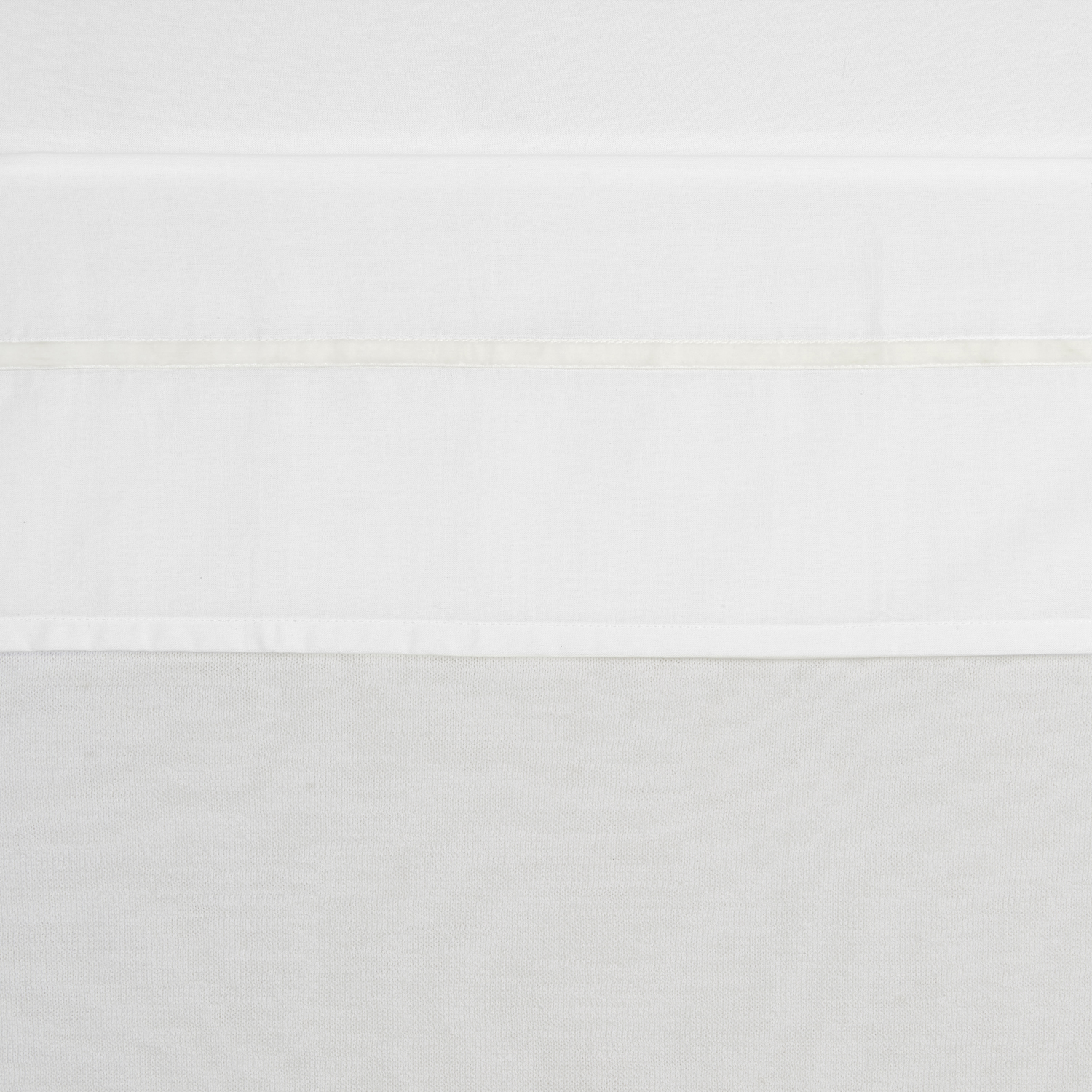 Ledikantlaken Bies Velvet - Offwhite - 100x150cm - afbeelding 2