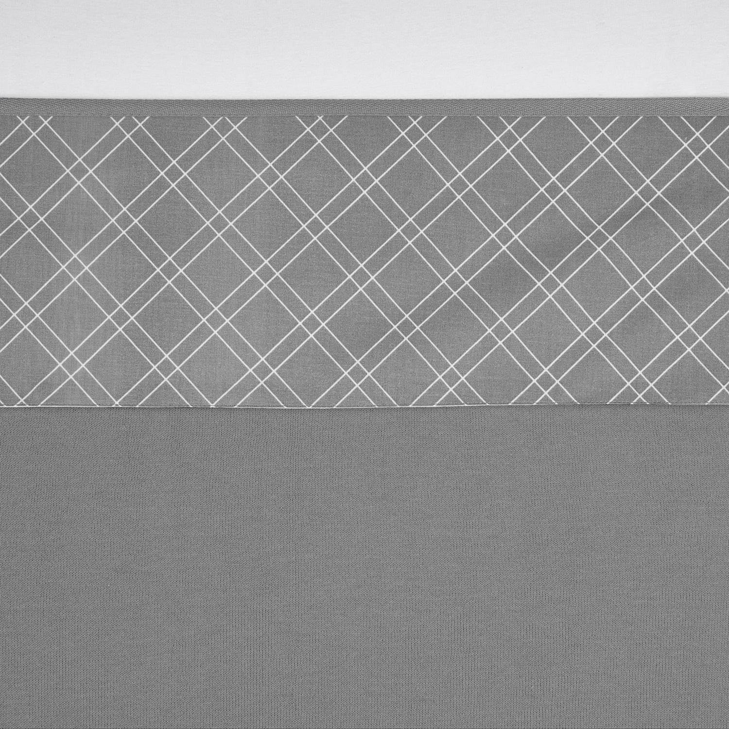 Wieglaken Double Diamond - Grijs - 75x100cm