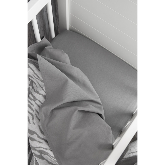 Ledikant Laken 2-Pack Grijs/Licht Grijs - 100x150cm