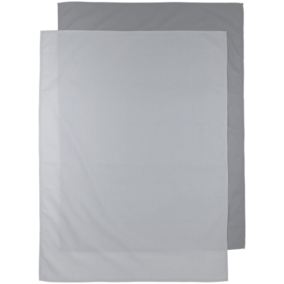 Ledikant Laken 2-Pack Grijs/Licht Grijs - 100x150cm