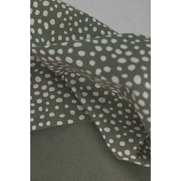 Ledikantlaken 2-pack Cheetah/Uni - bosgroen - 100x150cm