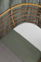 Ledikantlaken 2-pack Cheetah/Uni - bosgroen - 100x150cm