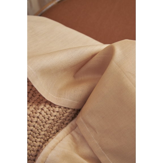 Meyco - Wieglaken 2-pack - Camel/Warm Sand - 75x100cm