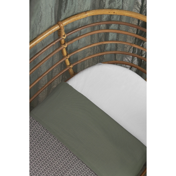 Wieglaken 2-pack Cheetah/Uni - Bosgroen - 75x100cm