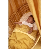 Meyco - Wieglaken Double Diamond - Goud - 75x100cm