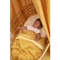 Meyco - Wieglaken Double Diamond - Goud - 75x100cm