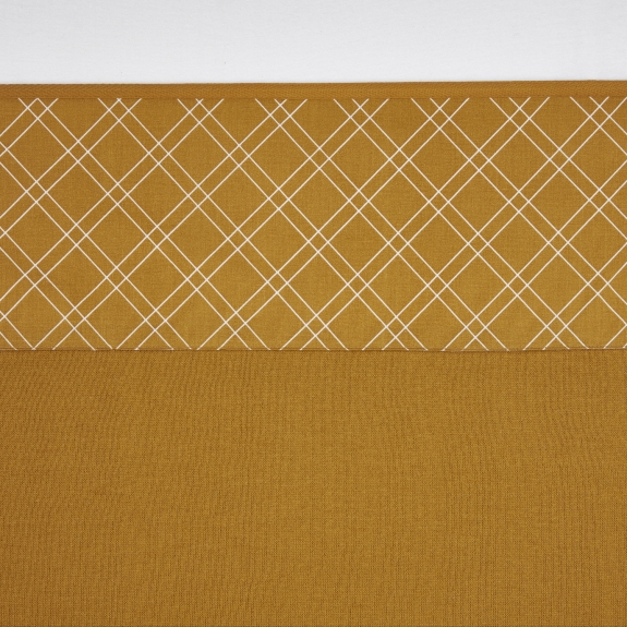 Meyco - Wieglaken Double Diamond - Goud - 75x100cm