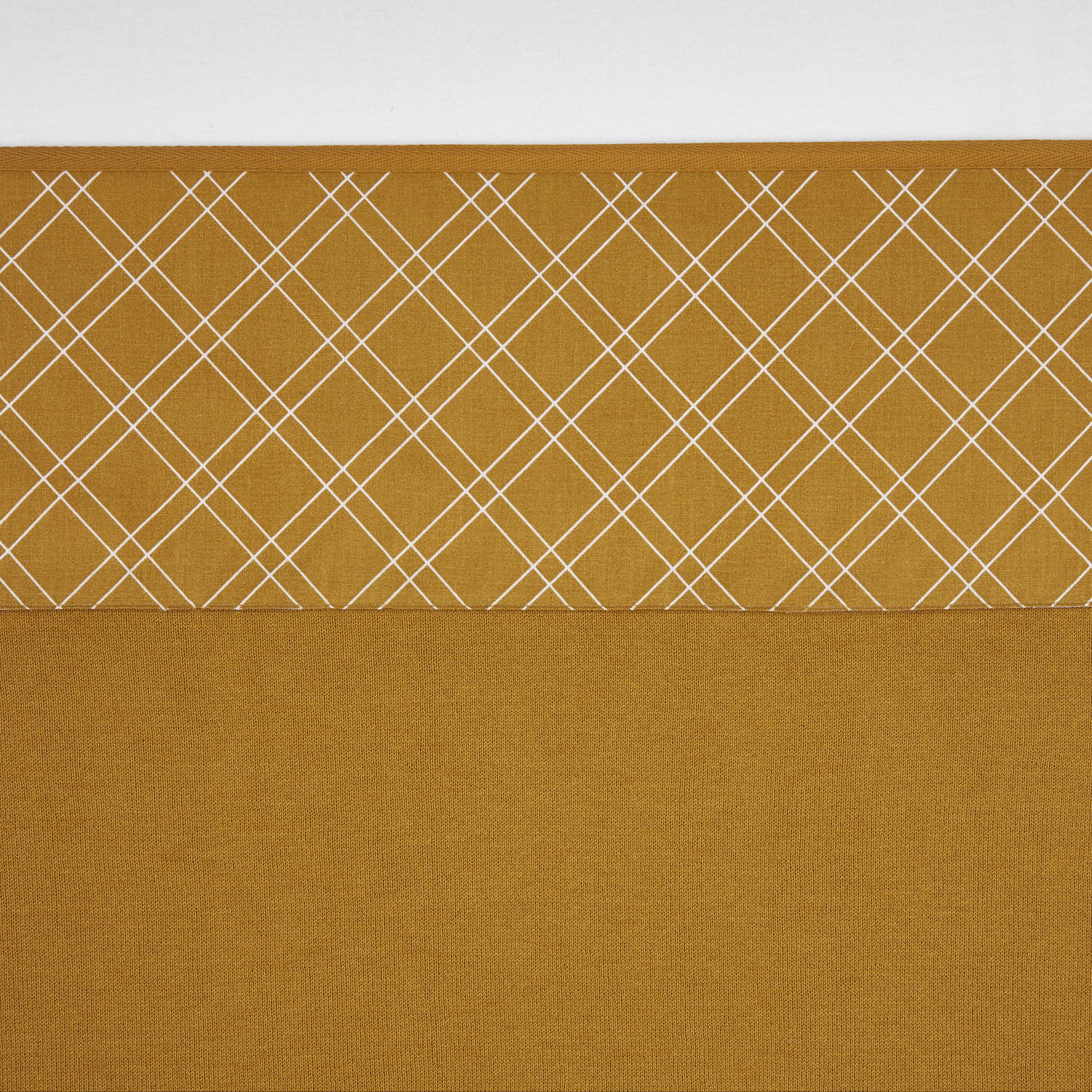 Wieglaken Double Diamond - Goud - 75x100cm - afbeelding 2