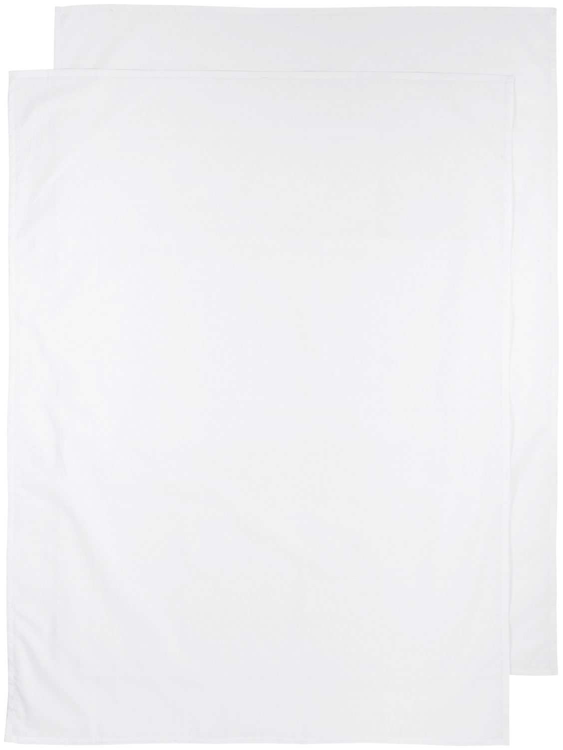 Wieglaken 2-pack - Wit - 75x100cm