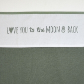 Ledikantlaken Love You to the Moon & Back - Forest Green