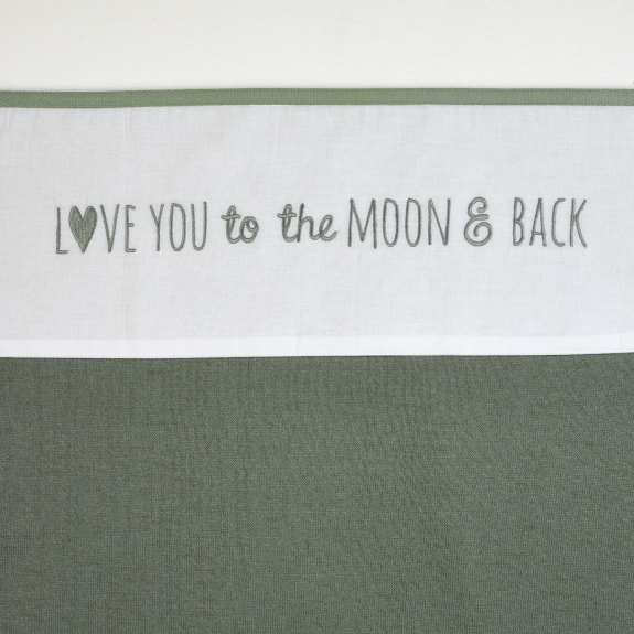 Ledikantlaken Love You to the Moon & Back - Forest Green