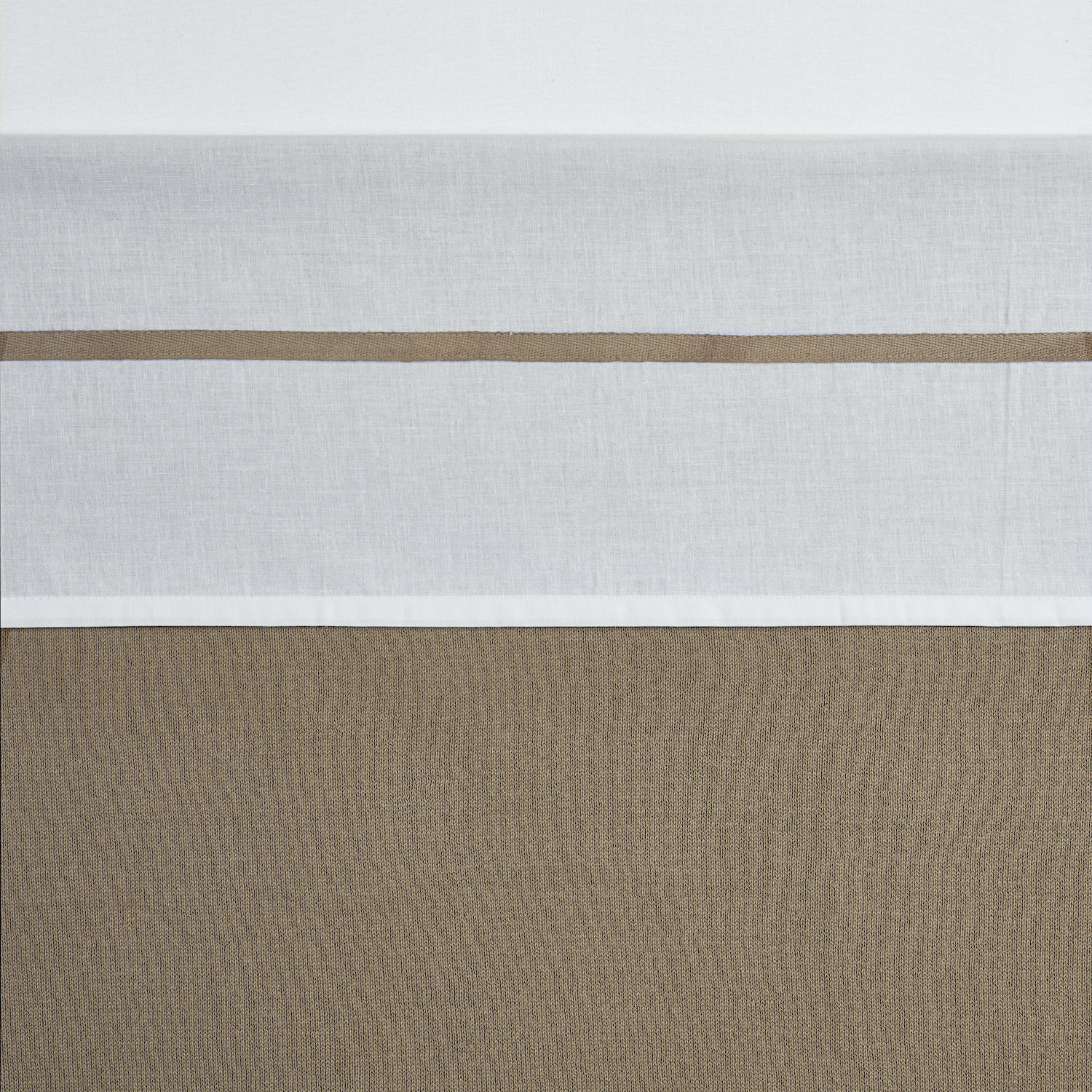 Wieglaken taupe 75x100cm - afbeelding 2