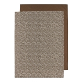 Wieglaken 2-pack Cheetah/Uni - Chocolate - 75x100 cm