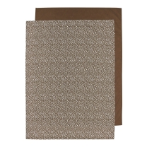 Ledikant Laken 2-Pack Cheetah/Uni - Chocolate - 100x150c