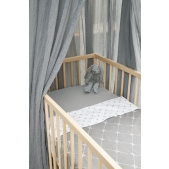 Meyco - Ledikantlaken 2-pack Louis - grijs - 100x150cm