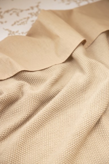 Meyco - Ledikantlaken 2-pack Branches - sand - 100x150cm