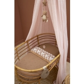 Meyco - Wieglaken 2-Pack Ikat - Sand/Toffee - 75x100cm